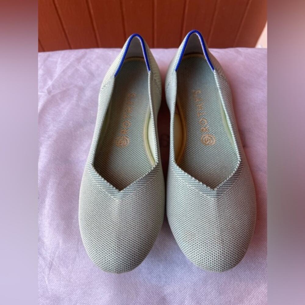 Rothy’s Mint green Flat  sz 9.5